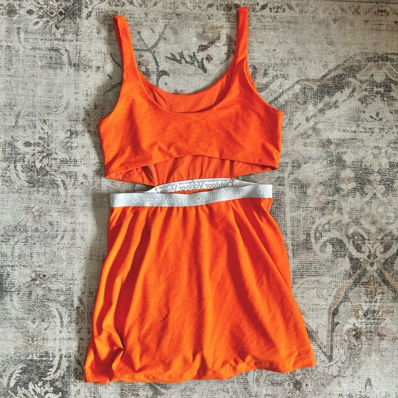 Outdoor Voices Women's Court Dress Orange | Size XL - Picture 4 of 6